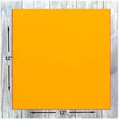 Hamilco Colored Scrapbook Cardstock Paper 12x12 Card Stock Paper 65 lb Cover 25 Pack (Sun Gold)