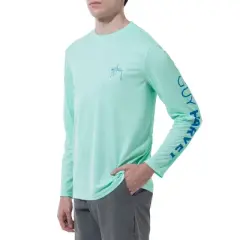 Guy Harvey Men's Long Sleeve Performance Sun Protection Shirt UPF 50+