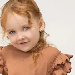 Girls' Silly Rabbit Screw Back Sterling Silver Earrings - In Season Jewelry