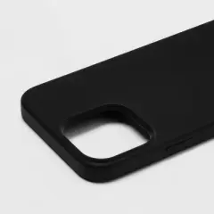 Apple iPhone 13 Pro Max/iPhone 12 Pro Max with Magnetic Case - heyday&trade; Black: Silicone Phone Cover, Wireless Charging Compatible