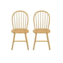 Christopher Knight Home Jafet Farmhouse High Back Spindle Dining Armless Chairs (Set of 2)