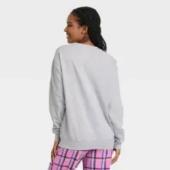 Women's Elf Collage Graphic Sweatshirt - Heathered Gray