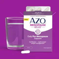AZO Menopause Relief - Daily Pre-Menopause Support Capsules - 30ct