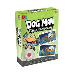 University Games Dog Man Flip-o-Rama Card Matching Game | 2-4 Players