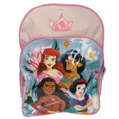 Disney Princesses Pink 16" School Backpack with Front Pocket