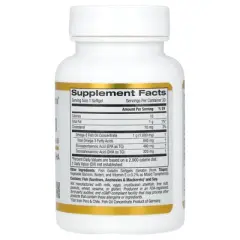 California Gold Nutrition Omega 800 Ultra-Concentrated Omega-3 Fish Oil, kd-pur Triglyceride Form, 30 Fish Gelatin Softgels (1,000 mg per Softgel)
