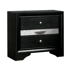 2pc Whether by Nightstand and Dresser Set Black - miBasics