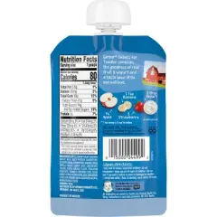 Gerber Baby Food Pouch - Fruit & Yogurt Strawberry Banana - 3.5oz