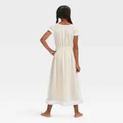 Girls' Disney Princess Christmas Dress-up NightGown - White