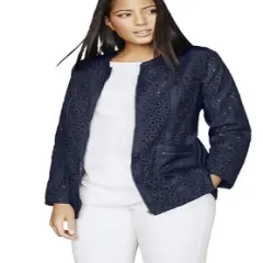 Jessica London Women&rsquo;s Plus Size Eyelet Jacket