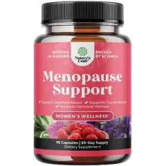 Menopause Support Capsules, Hormone Balance for Women, Supports Hormone Wellness, Night Sweats, Improved Mood & Thyroid Balance, Nature's Craft