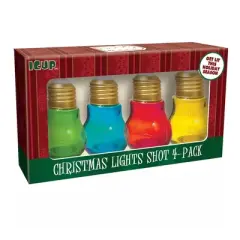 ICUP, Inc. Christmas Lightbulbs Shot Glass Set (4-Pack)