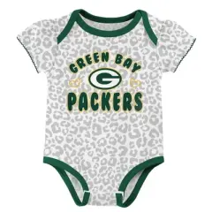 NFL Green Bay Packers Baby Girls' Onesies 3pk Set