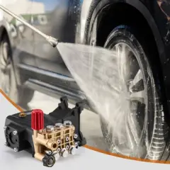 VEVOR Pressure Washer Pump, 1" Shaft Horizontal Triplex Plunger, 4000 PSI, 4.0GPM, Replacement Power Washer Pumps Kit with Hardware, Black