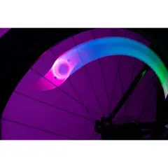 Brightz Spoke LED Bike Light - Color Morphing: Silicone, 15-Hour Battery Life