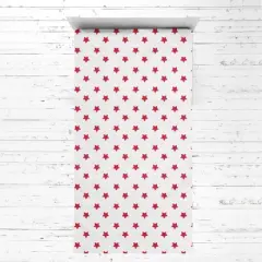 Bacati - Baseball Sports Red Gray Muslin 3 pc Toddler Bed Sheet Set