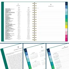Emily Ley for At-A-Glance 2025-2026 Weekly/Monthly Planner 3/4"x7-7/8"x8-7/8" Green