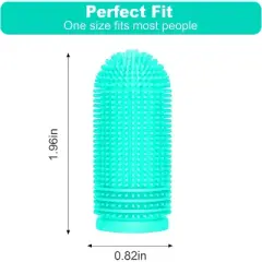 Belatt Dog Finger Toothbrush 4-Pack, Food-Grade Silicone Puppy Toothbrush with Soft Bristles & Storage Case, Reusable Pet Dental Care for Dogs & Cats