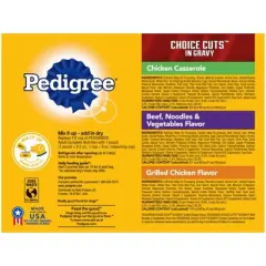 Pedigree Pouch Choice Cuts In Gravy Wet Dog Food - 3.5oz/18ct
