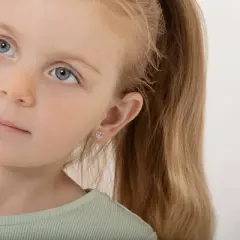 Girls' Galloping Unicorn Screw Back 14k Gold Earrings - In Season Jewelry