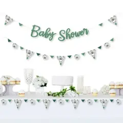 Big Dot of Happiness Koala Cutie - Bear Baby Shower Letter Banner Decoration - 36 Banner Cutouts and Baby Shower Banner Letters