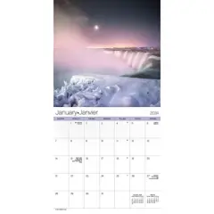 Trends International Inc. 2023-24 Wall Calendar 12"x12" Niagara Falls Bilingual English/French