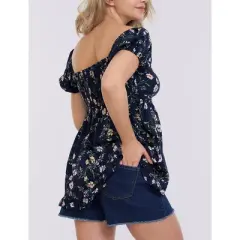 Women's Off the Shoulder Short Sleeve Babydoll Maternity Top | Motherhood Maternity