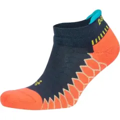 Balega Silver No Show Running Socks - Neon Coral/Ink