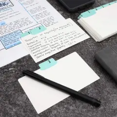 Paper Junkie 2 Sets 3x5 Index Cards Numbered 1-31, Tabbed Number Index Cards for Daily Organization, Dividers with UV Laminated Tabs