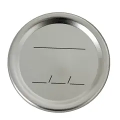 HomePointe Canning Lids, Regular Mouth Mason Jar Lids, Fits Regular Mouth Glass Jars, Food Preservation for Canning Pickling and Storage, 1 Pack of 12