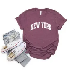 Simply Sage Market Women's Varsity New York Short Sleeve Graphic Tee