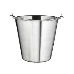 Winco Utility Pail, Stainless Steel, 13 Quart