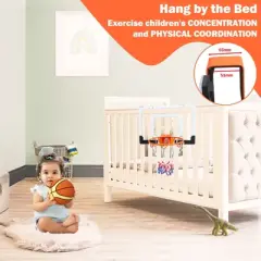 Indoor or outdoor mini basketball hoop, 1 ball and air pump, suitable for children aged 6-12, bedrooms, swimming pools, etc.