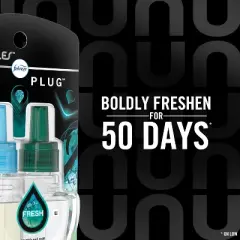 Febreze Unstopables Odor-Fighting Plug Air Freshener - Fresh - 0.87 fl oz