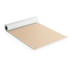 Mirimo Peach and Pistache Gingham (6mm) 70" x 24" Yoga Mat - Society6