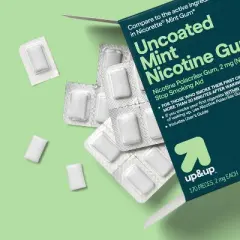 Nicotine 2mg Gum Stop Smoking Aid - Mint Flavor - 170ct - up&up&trade;