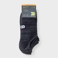 Men's Striped Random Feed Socks 6+1pk - All in Motion&trade; 6-12: Recycled Polyester, Flat Seams, Knit