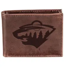 Evergreen Minnesota Wild Crazy Horse Collection Bi-Fold Wallet