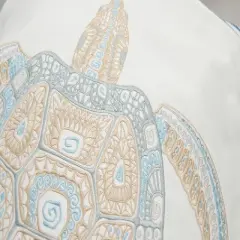 RightSide Designs Sea Glass Dolphin Indoor/Outdoor Throw Pillow