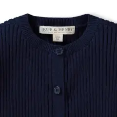 Hope & Henry Girls' Rib Knit Cardigan, Infant