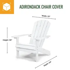 KHOMO GEAR Premium Adirondack Patio Chair Cover &ndash; Brown, Durable, Weatherproof, UV Resistant, Protection from Rain & Dust