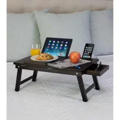 BirdRock HomeMulti-tasking Laptop Bamboo Bed Tray - Walnut