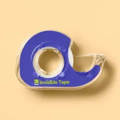 3pk Invisible Tape - up&up&trade;: Clear Tape Refills for Dispenser, 0.75" Width, 350" Length, Plastic Material