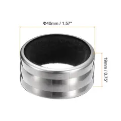 Unique Bargains Stainless Steel Velvet Lined Leak-Proof Anti-overflow Wine Bottle Collar