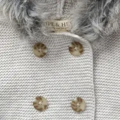 Hope & Henry Baby Faux Fur Hooded Sweater