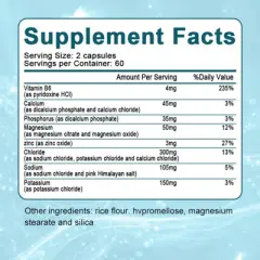 B Beworth Electrolyte Hydration Pills | with Magnesium, Potassium Chloride, Sodium, Calcium, Zinc | 60ct