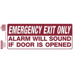 Hillman English White Exit Sign 4 in. H X 10 in. W - Case of 10