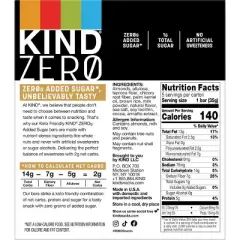 KIND Zero Caramel Almond & Sea Salt Bars - 6.2oz/5ct