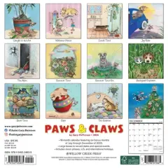 Willow Creek Press 2024 Wall Calendar 12"x12" Gary Patterson's Paws n Claws