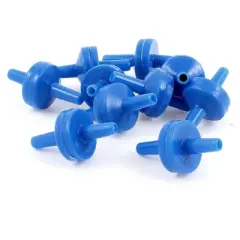 Unique Bargains Plastic Check Valves for Fish Tank Aquarium Air Pump Blue 10 Pcs